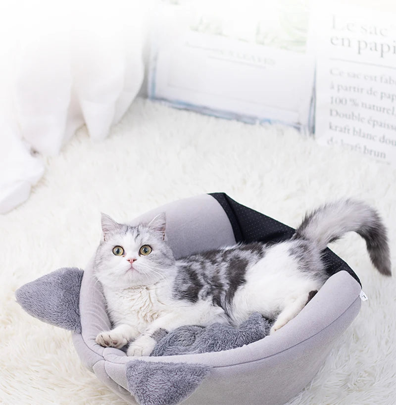 Cat Ear Pet Den - Cozy Bed for Cats