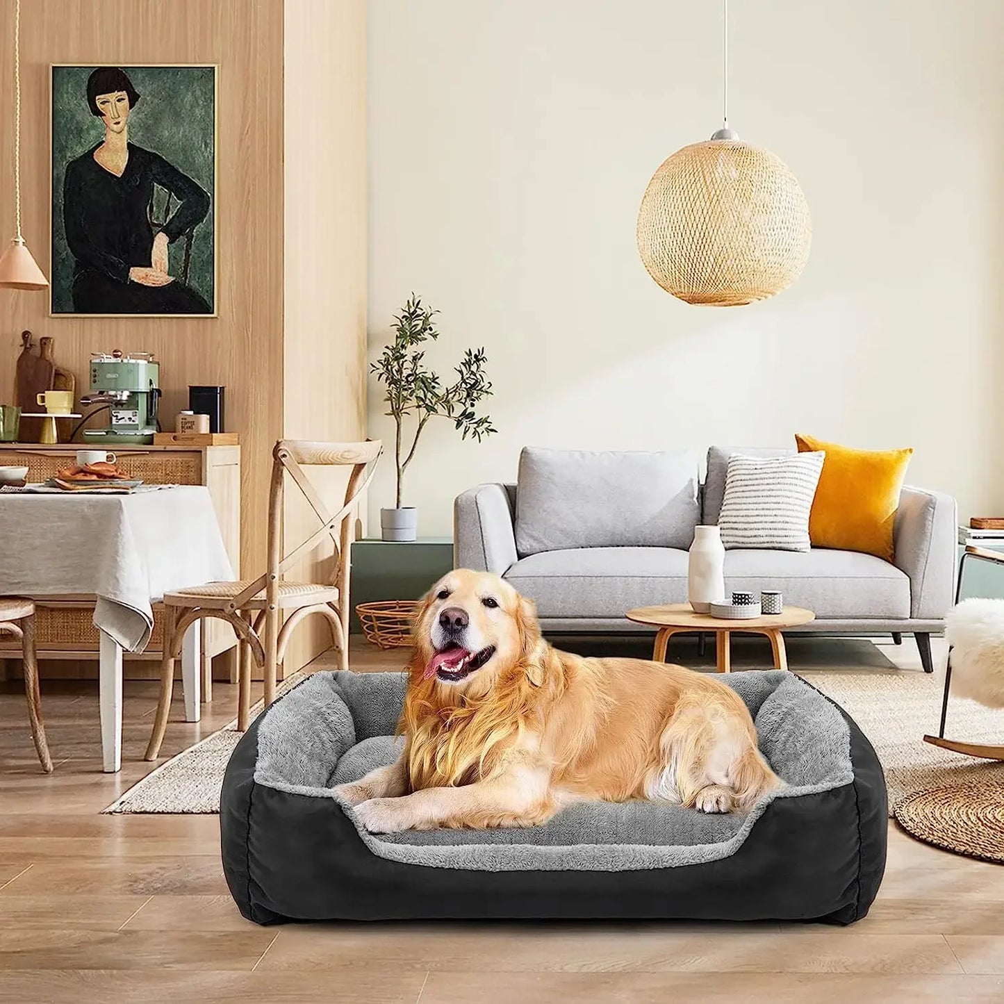 Dog Beds for Large Dogs - Washable Pet Bed Mattress