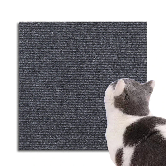 Trimmable Self-Adhesive Cat Scratch Mat – Protect Your Furniture and Walls