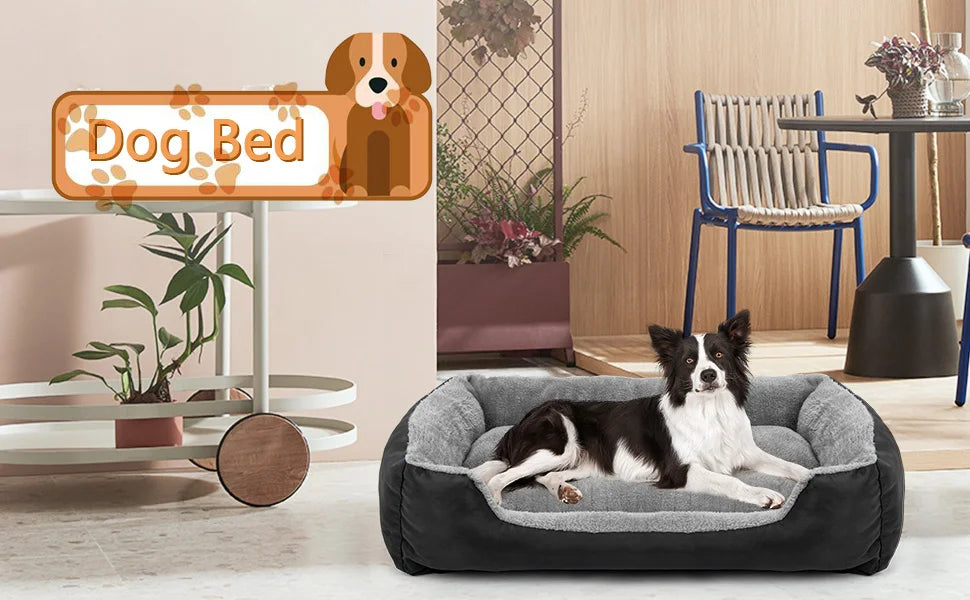 Dog Beds for Large Dogs - Washable Pet Bed Mattress