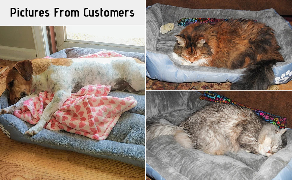 Dog Beds for Large Dogs - Washable Pet Bed Mattress