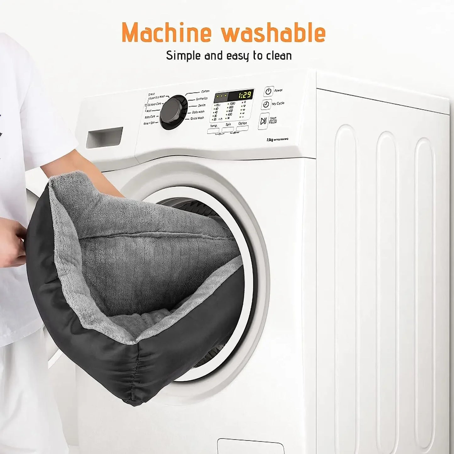 Dog Beds for Large Dogs - Washable Pet Bed Mattress